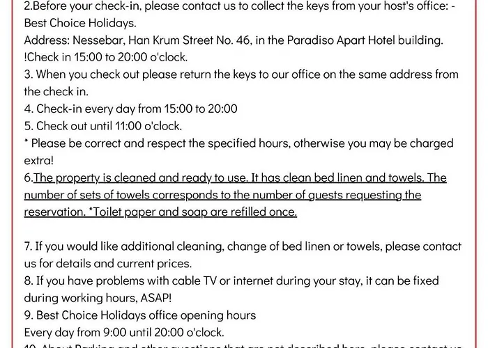 Paradiso 'в' 109 Large Cozy * Nesebar